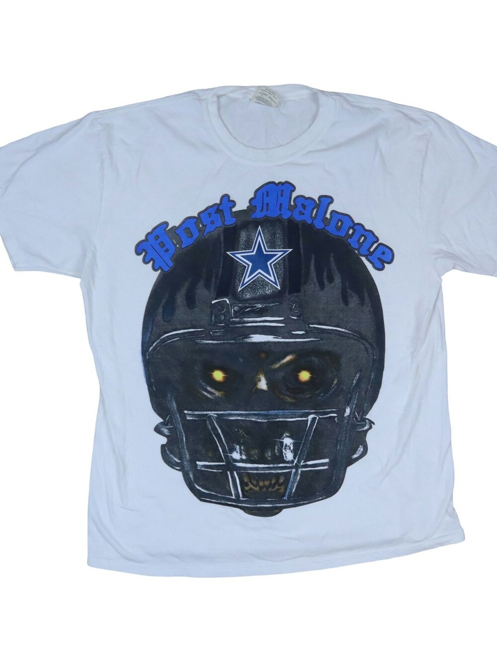 Post Malone Dallas Cowboys Skeleton Short Sleeve Shirt NFL Men's XL